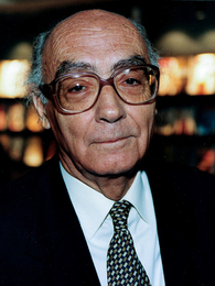 Porträttbild av José Saramago
